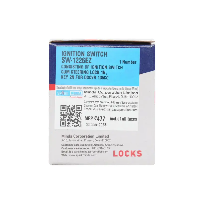 Spark Minda Ignition Switch For Discover 135 - Image 3