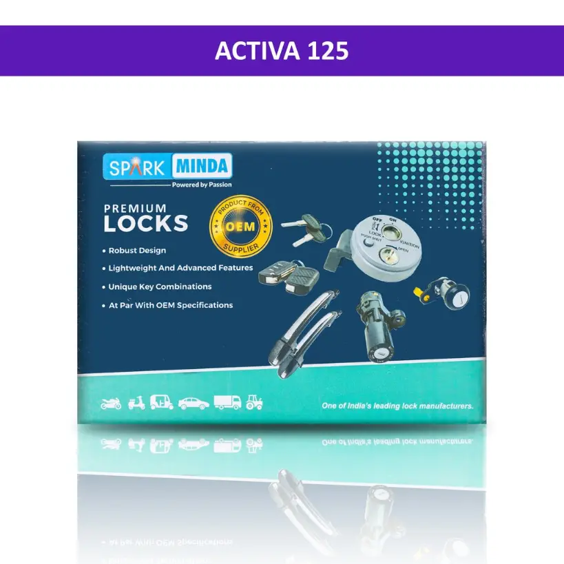 Spark Minda Lock Kit Set Of 2 For Activa 125 - Image 2