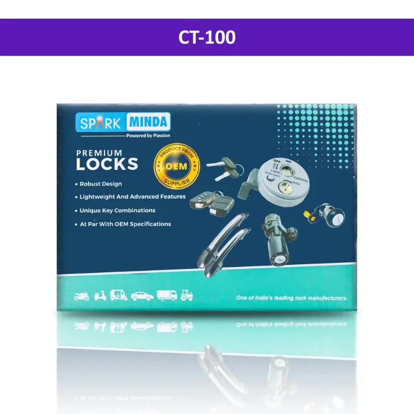 Spark Minda Lock Kit Set Of 3 For Ct 100