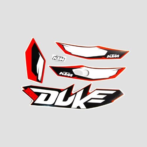 Stckr Set Duke 200 T1 Blk/orng