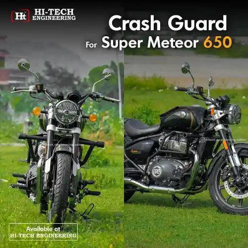 Super Meteor 650 Crash Guard (Black Matt) – RESM 102 / HT EXHAUST