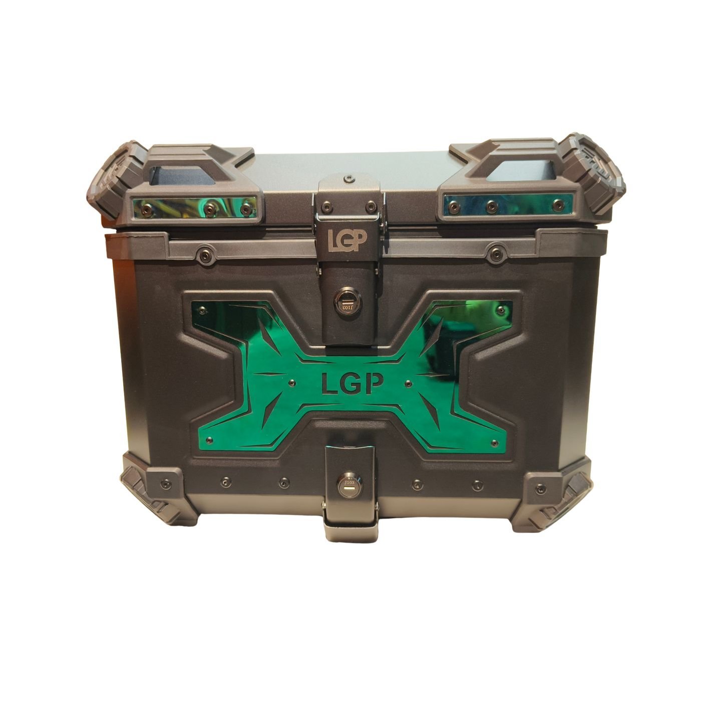 Top Box 45L Black Type X Green W,Rest
