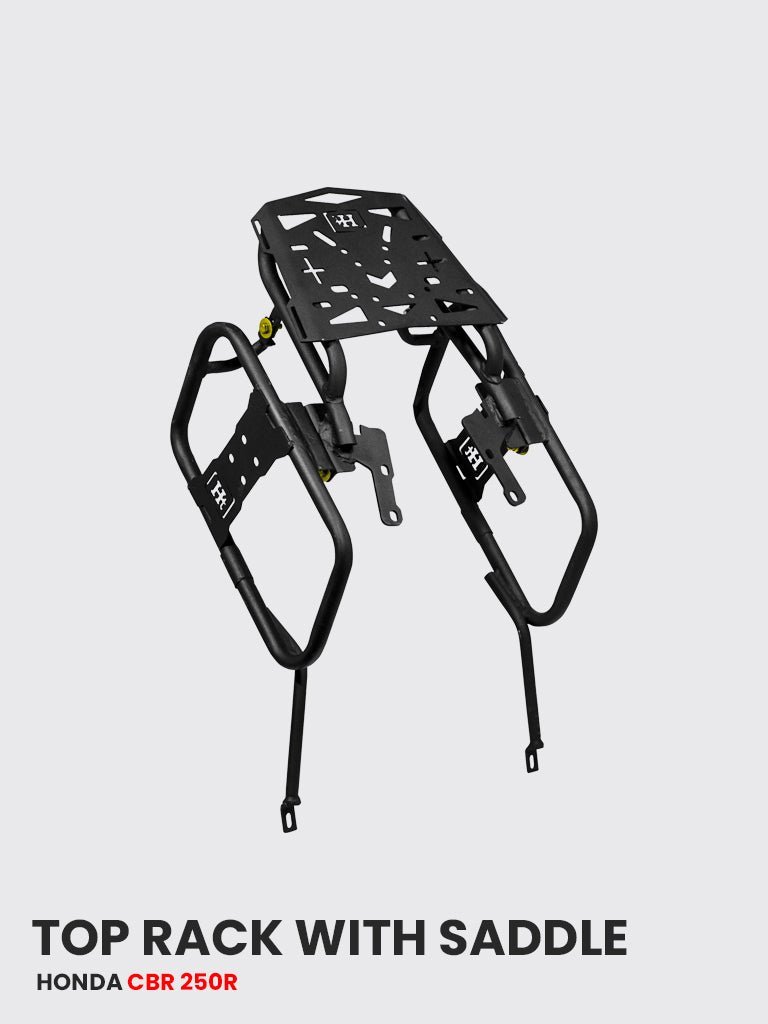 TOP RACK WITH SADDLE STAY FOR HONDA CBR 250R BLACK MATT – SB 744