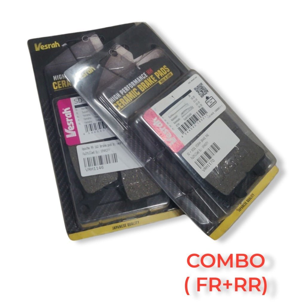 Triumph speed 400/scrambler 400X ceramic brake pads by vesrah - COMBO. F-SD-9068 R-SD-953.