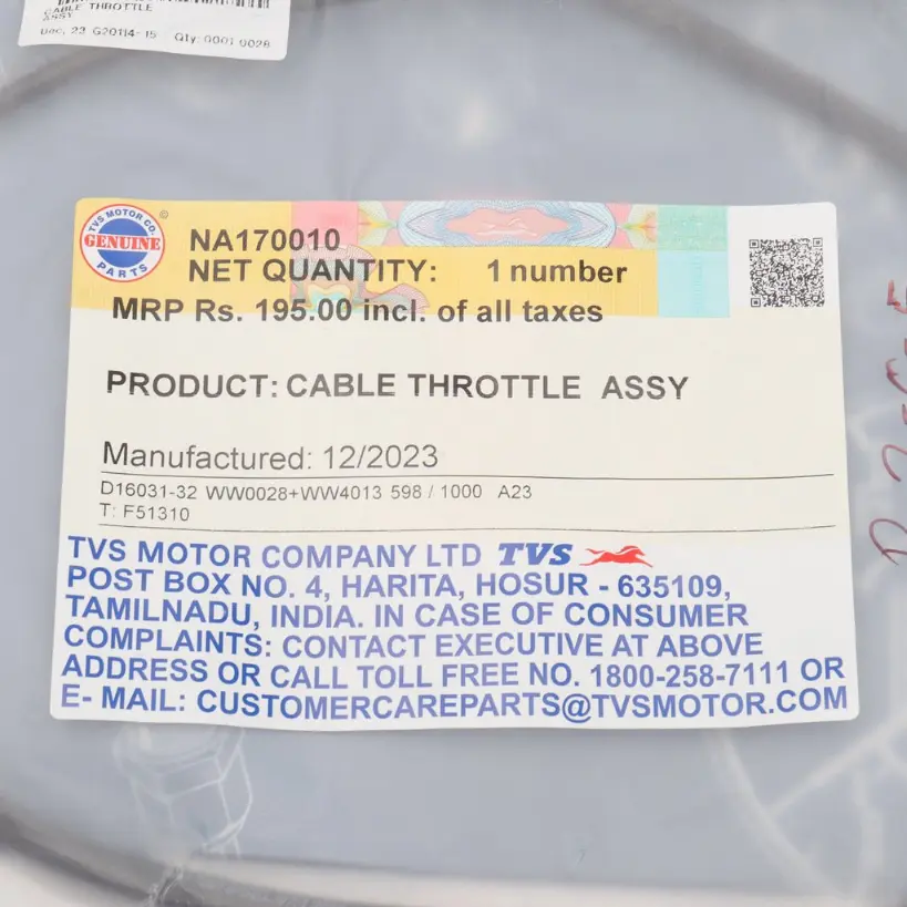 Tvs Accelerator Cable For City Plus - Image 3