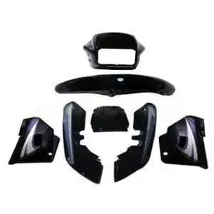 Black & Purple Sticker Full Body Kit For Hero Splendor Plus Ui04