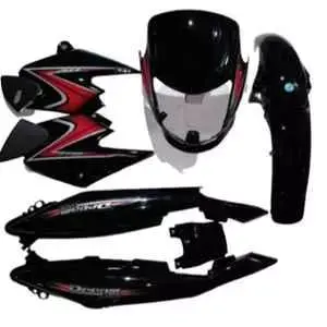 Black & Red Full Body Kit For Honda Dream Yuga U38