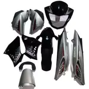 Black & Silver Full Body Kit For Hero Glamour Type 7 U60