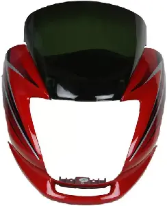 Headlight Visor For Passion Red & Black Uf127f