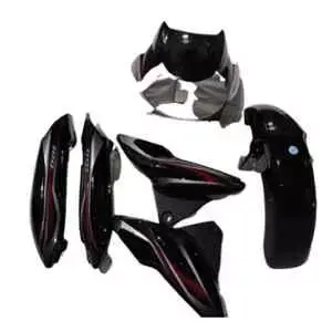 Red & Black Full Body Kit For Bajaj Discover 100cc Ui10