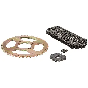 Uno Minda Ch-2016 Chain Sprocket Kit R428 Size-110l/13t/43t(4h) For Tvs Victor Gx (spoke Wheel)