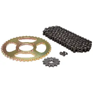 Uno Minda Ch-2017 Chain Sprocket Kit R428 Size-106l/13t/43t(4h) For Tvs Victor, Victor Gl
