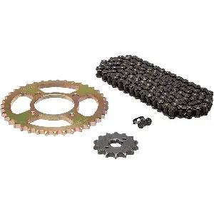 Uno Minda Ch-2019 Chain Sprocket Kit R428h Size-110l/13t/39t(4h) For Tvs Fiero