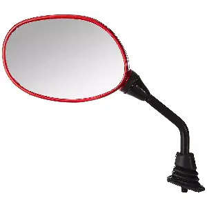 Uno Minda Rv-5013lh-cred shatterproof Rear View Mirror (cb.red) for Hero Pleasure