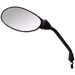 Uno Minda Rv-5013rh-blk shatterproof Rear View Mirror (black) for Hero Pleasure