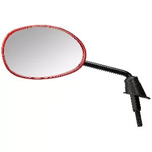 Uno Minda Rv-5013rh-cred shatterproof Rear View Mirror (cb.red) for Hero Pleasure