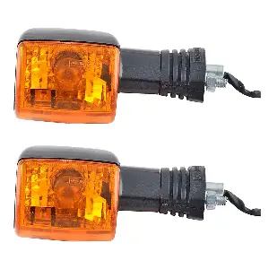 Uno Minda Td-5009c Amber Lens Blinker Lamp Assembly Rear For Hero Honda Splender Plus (set Of 2 Pcs)
