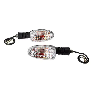 Uno Minda Td-5036br Natural Lens Blinker Lamp Assembly For Bajaj Platina Front Rh
