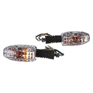 Uno Minda Td-5036cl Natural Lens Blinker Lamp Assembly For Bajaj Platina Rear Lh
