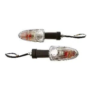 Uno Minda Td-5040bl Natural Lens Blinker Lamp Assembly Front Lh For Tvs Apache Rtr (set Of 2 Pcs)