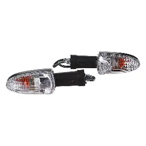 Uno Minda Td-5040c Natural Lens Blinker Lamp Assembly Rear Lh/rh For Tvs Apache Rtr (set Of 2 Pcs)
