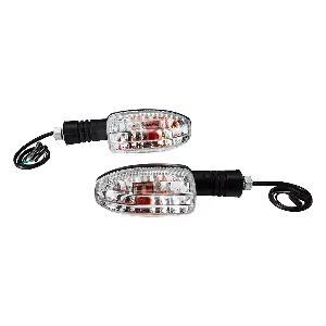 Uno Minda Td-5043fr With M10 Bolt Natural Lens Blinker Lamp Assembly For Bajaj Pulsar Dts Front Rh