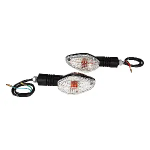 Uno Minda Td-5046al Natural Lens Blinker Lamp Assembly Rear Lh For Honda Twister (set Of 2 Pcs)