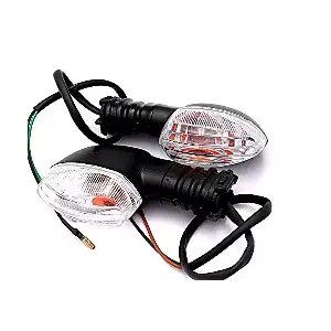 Uno Minda Td-5050c Clear Lens Blinker Lamp Assembly Rear Lh/rh For Yamaha R15 (set Of 2 Pcs)