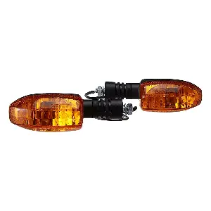 Uno Minda Td-5051 Universal Amber Lens Blinker Lamp Assembly For Bajaj Platina Lh/rh