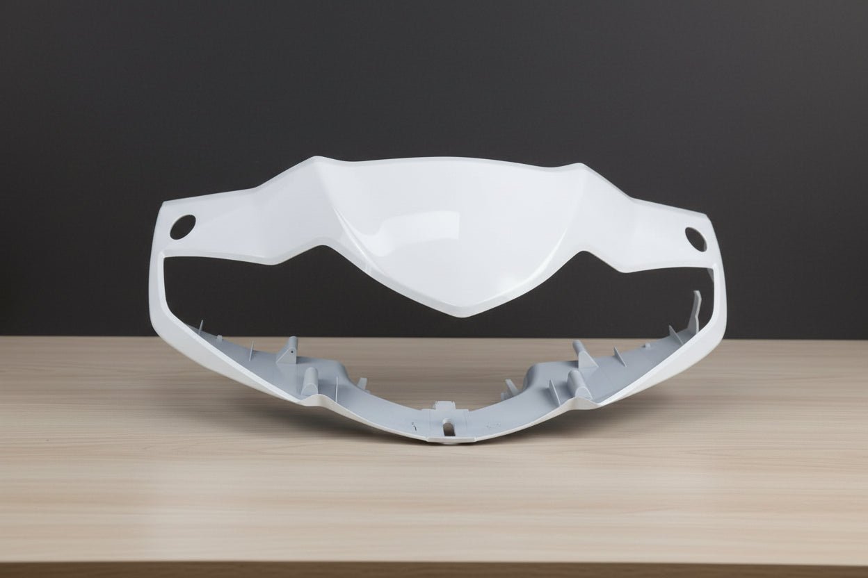 VISOR FOR HERO DUET SCOOTER OLD WHITE COLOR