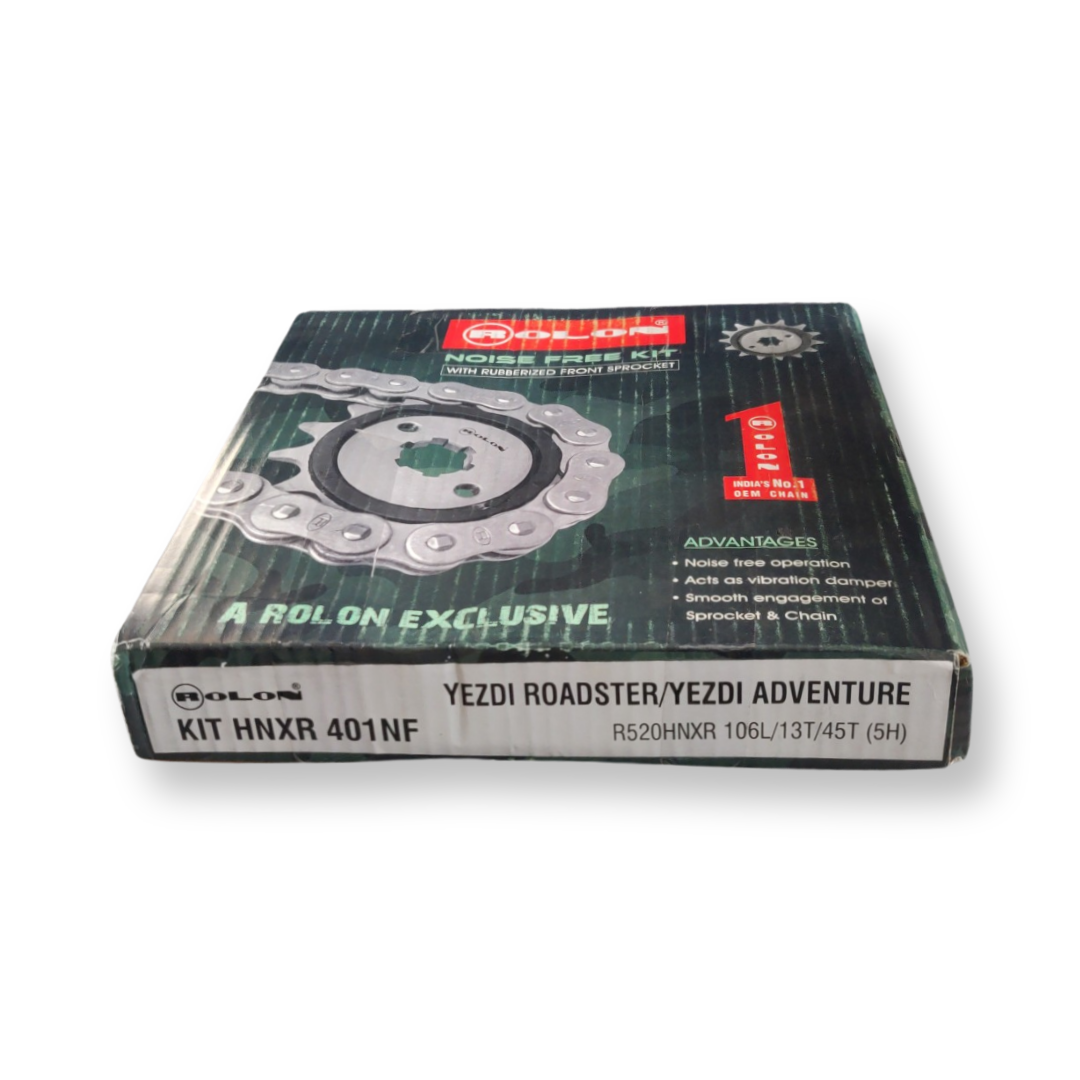Yezdi Adventure Roadster Rolon Chain Sprocket Normal Kit
